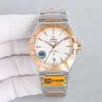 OMEGA Constellation  39mm Half Rose Gold White Dial Replica Watch